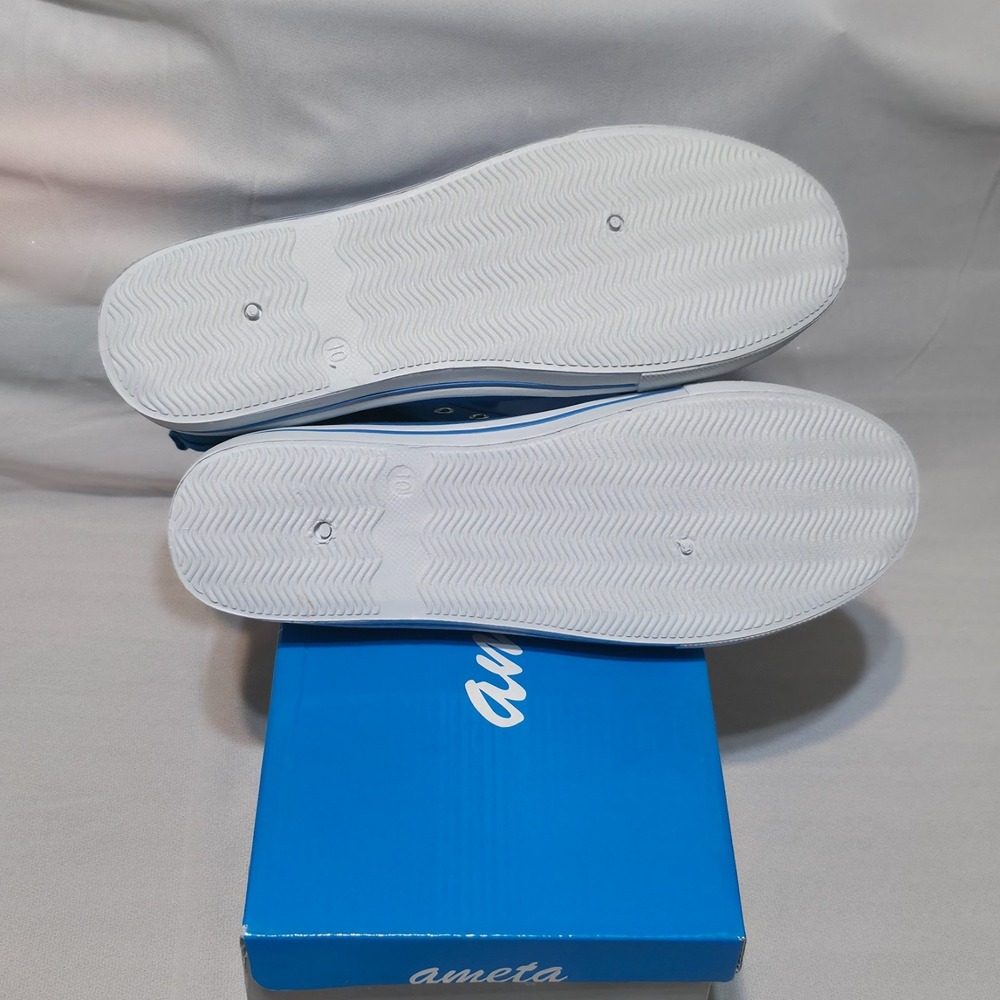 Ameta Girls Blue High Top with Rhinestone Lace Up Shoes Size 10 NWT‎ - Picture 5 of 6